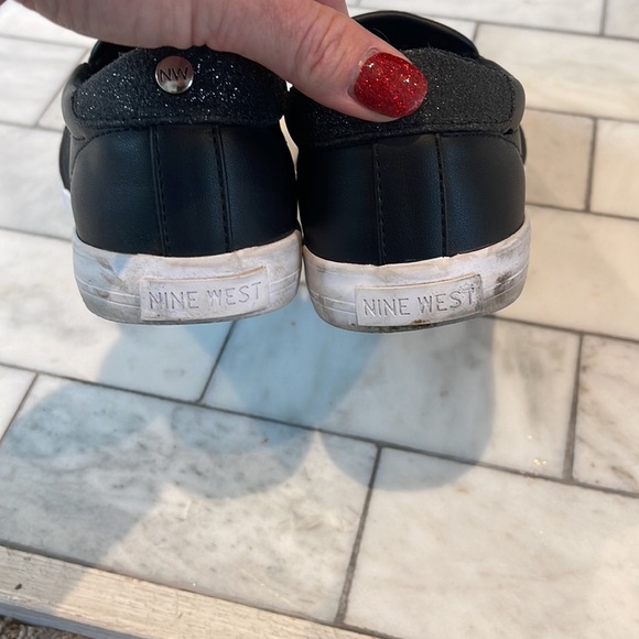 Nine West Womens Size 9.5M Black Slip On Round Toe Casual Loafer Shoes WNLACIE3 - Picture 8 of 13